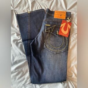 True Religion Men’s Dark Blue Denim Jeans Size 32 Billy Super T